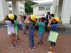 2018年6月28日　日野町立桜谷小学校「愛鳥講演会」